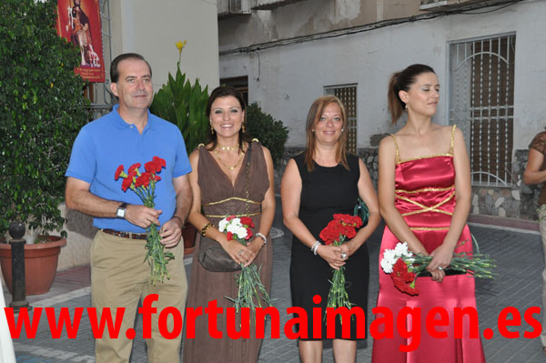 Ofrenda de Flores al Patrón de Fortuna, San Roque, por parte de los Sodales Íbero - Romanos